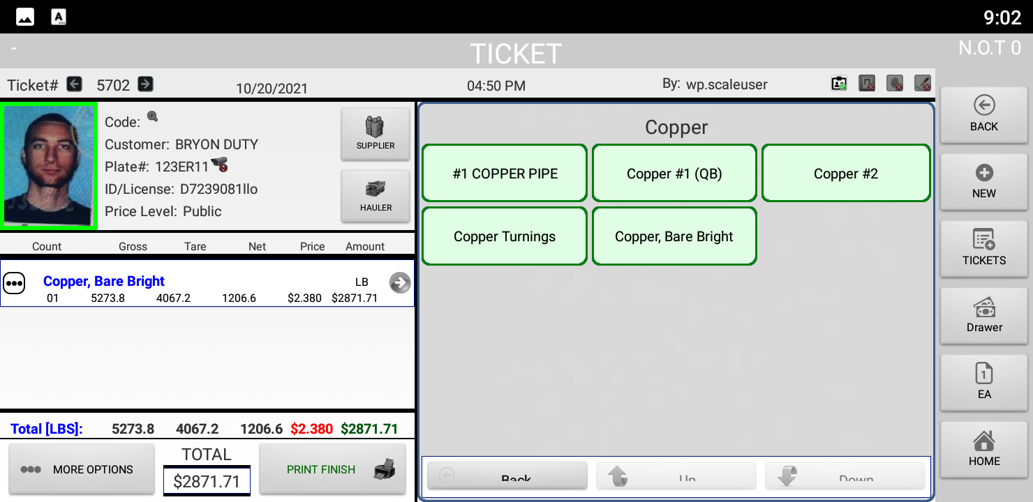 Truck Scale Tickets for Scrap Metal, Recylers & Waste Management Industry